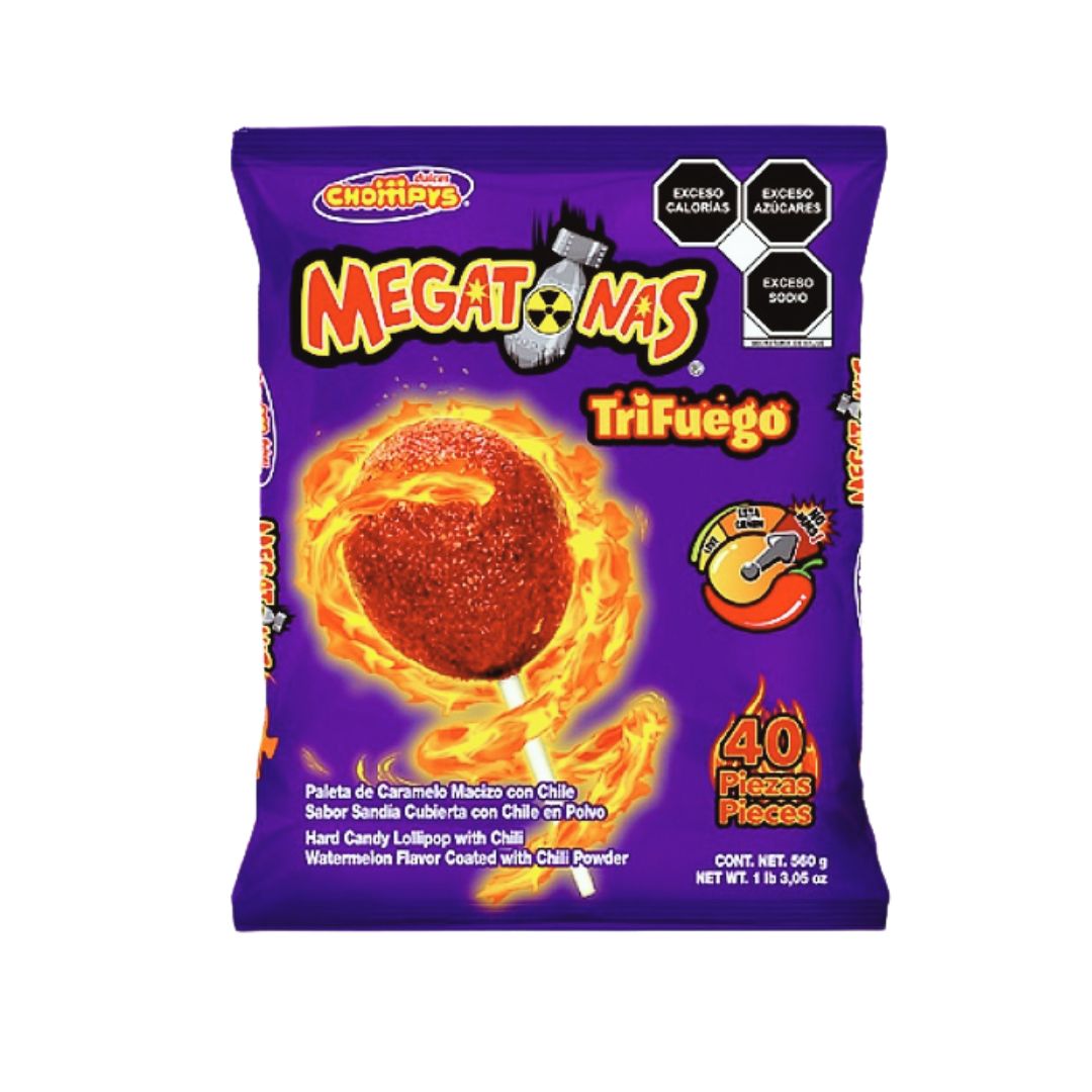 Chompys Megatonas Sandía (Watermelon) Chili Candy – 40 ct