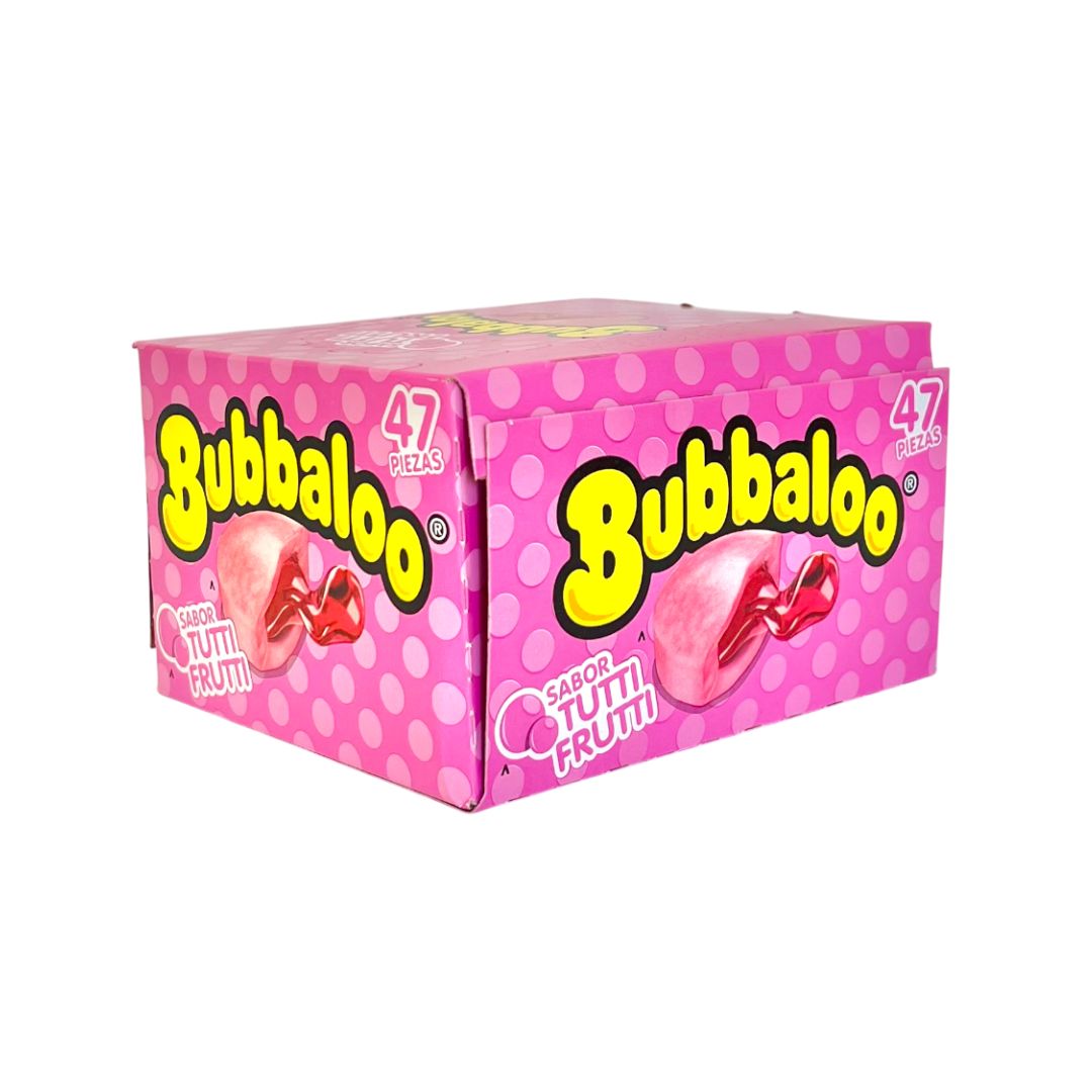 Chicle Adams Bubbaloo Tutti Frutti – Goma Rellena 47 Unidades