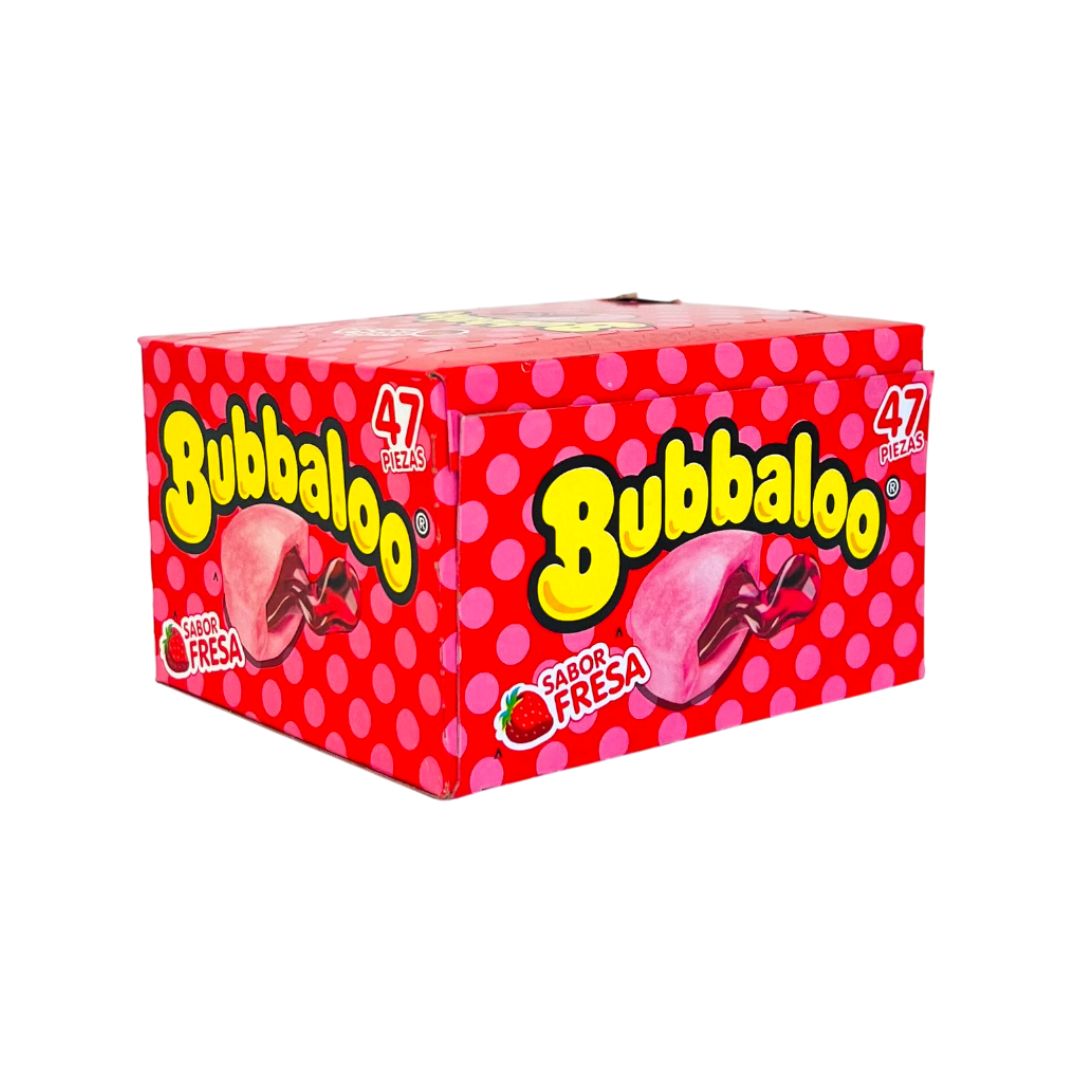 Adams Bubbaloo Bubble Gum Strawberry (FRESA) - 47 ct