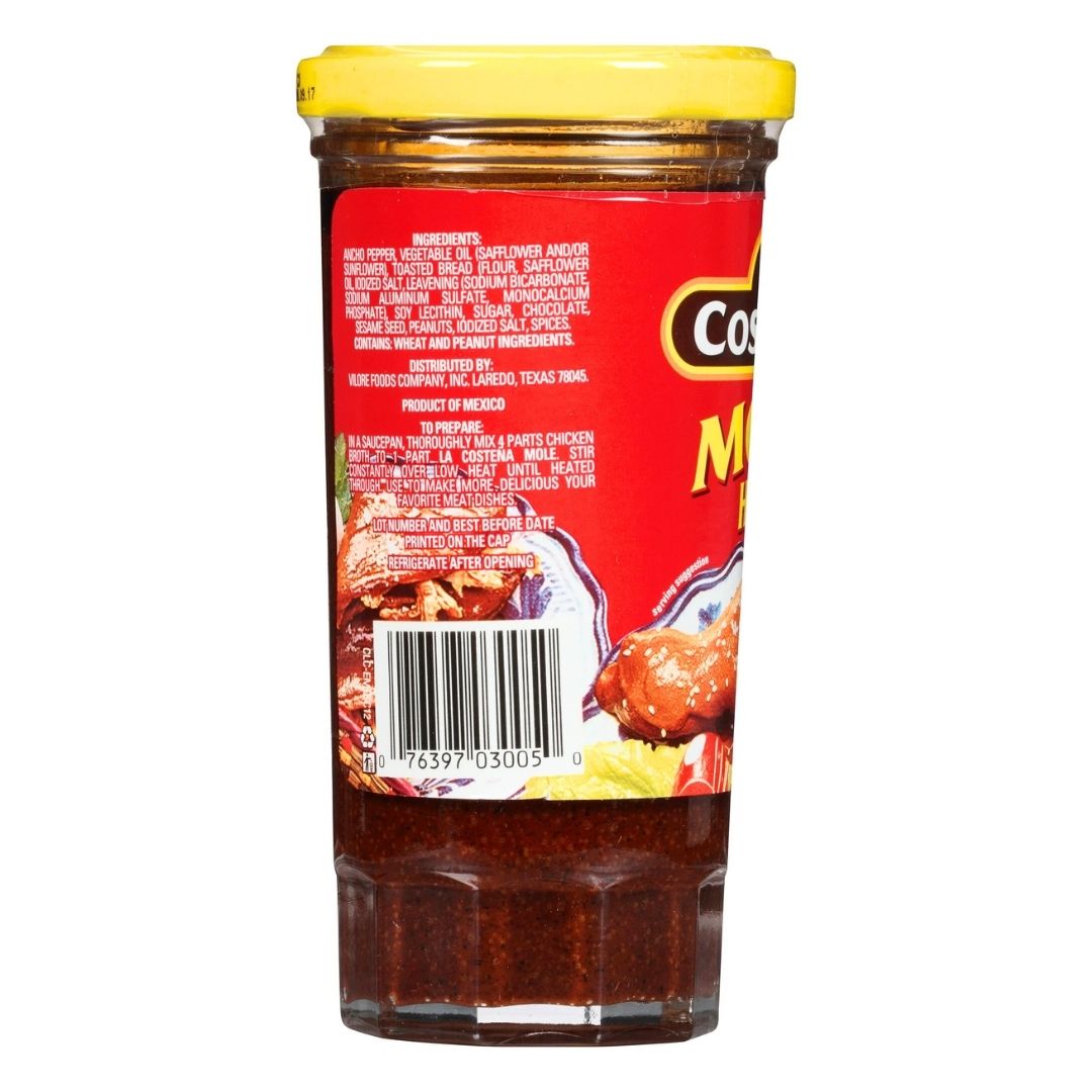 La Costena Mole Paste HOT - 8.25 oz - MexGrocer.com