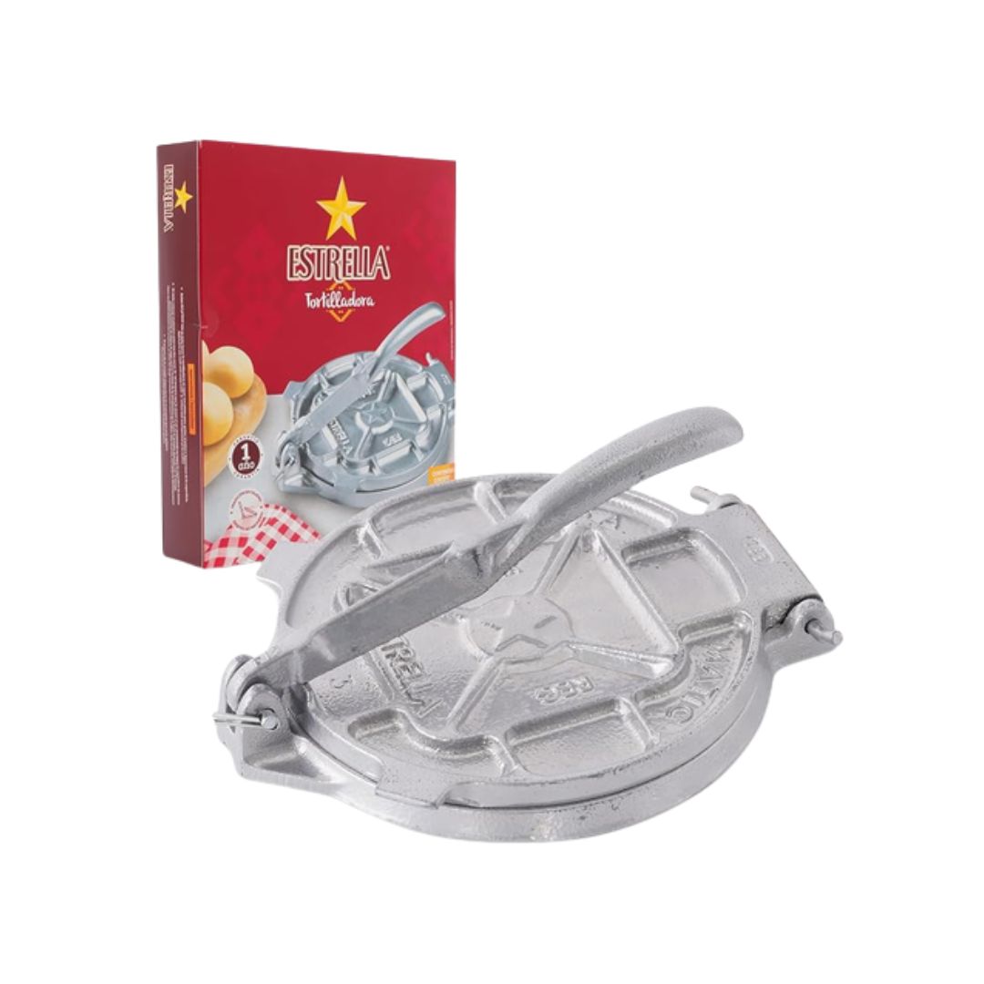 Estrella Cast Iron Tortilla Press – Tortilladora 7.5 Inch