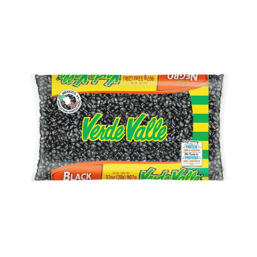 Verde Valle Black Beans – Frijol Negro 2 lb Bag