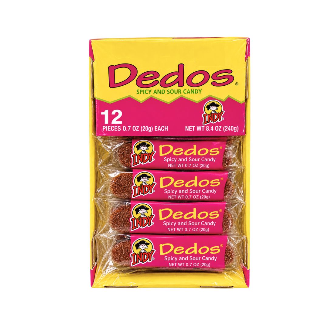 Indy Dedos Tamarind Candy – Dulce Acidulado y Picosito 12 ct / 8.4 oz