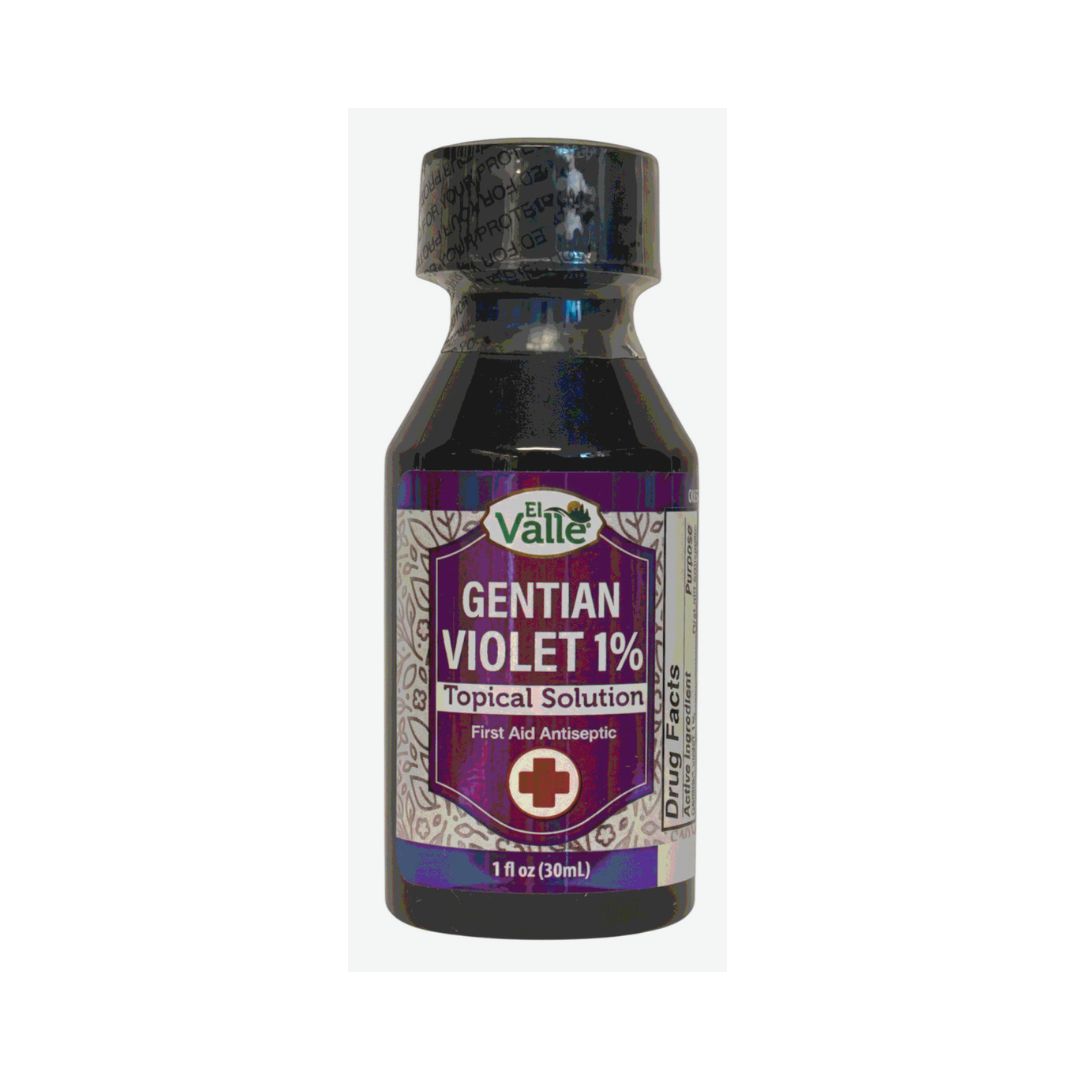 El Valle Solución Antiséptica Tópica Violeta de Genciana al 1% – 1 oz