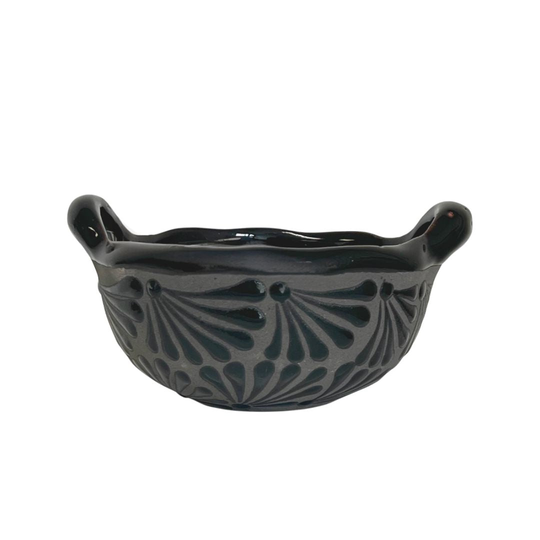 La Mexicana Salsera Bowl Engobe – Cuenco de arcilla mexicano para salsa 20 oz