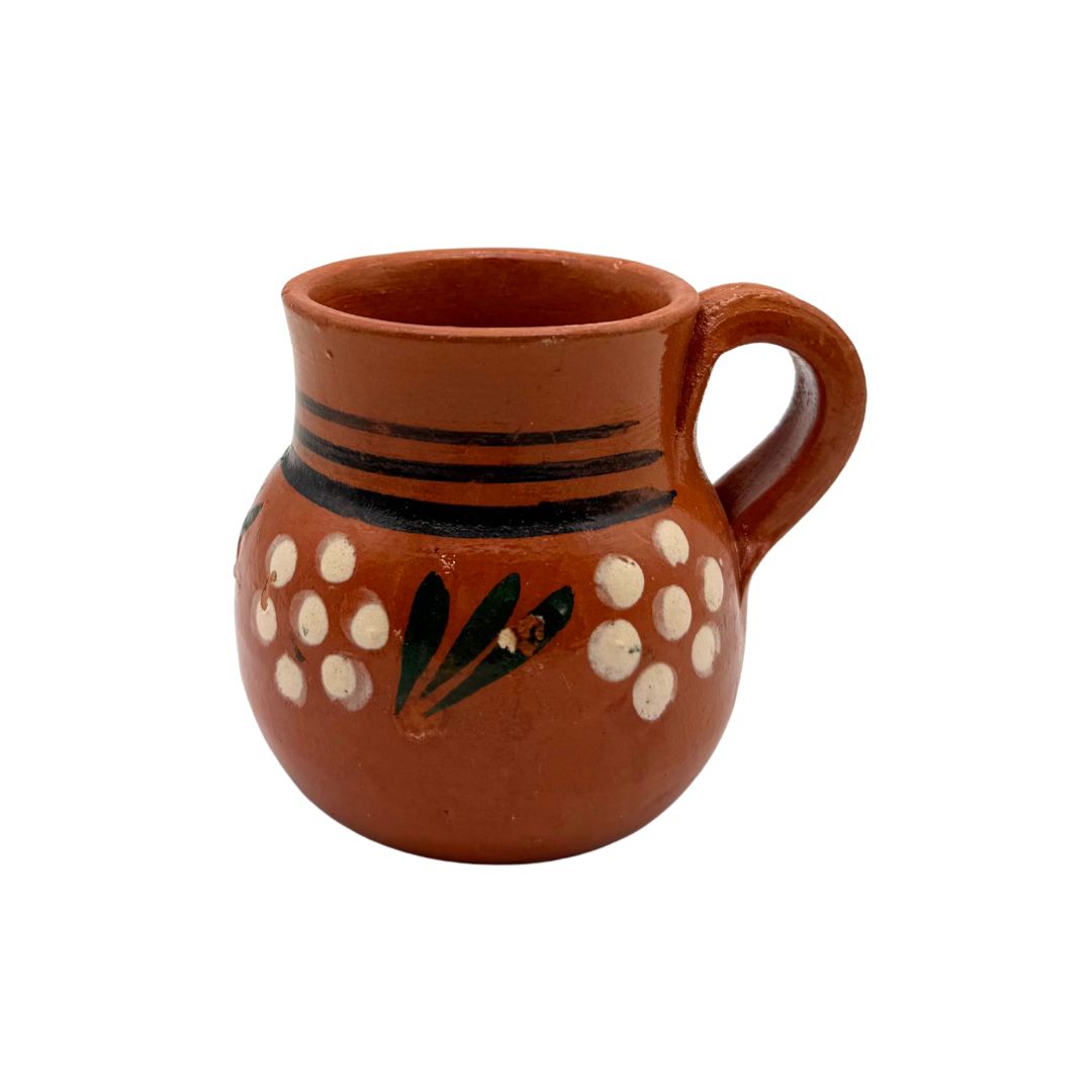 Small Clay Mug - Jarrito de Barro Chico - 6 oz - 1 unit - MexGrocer.com