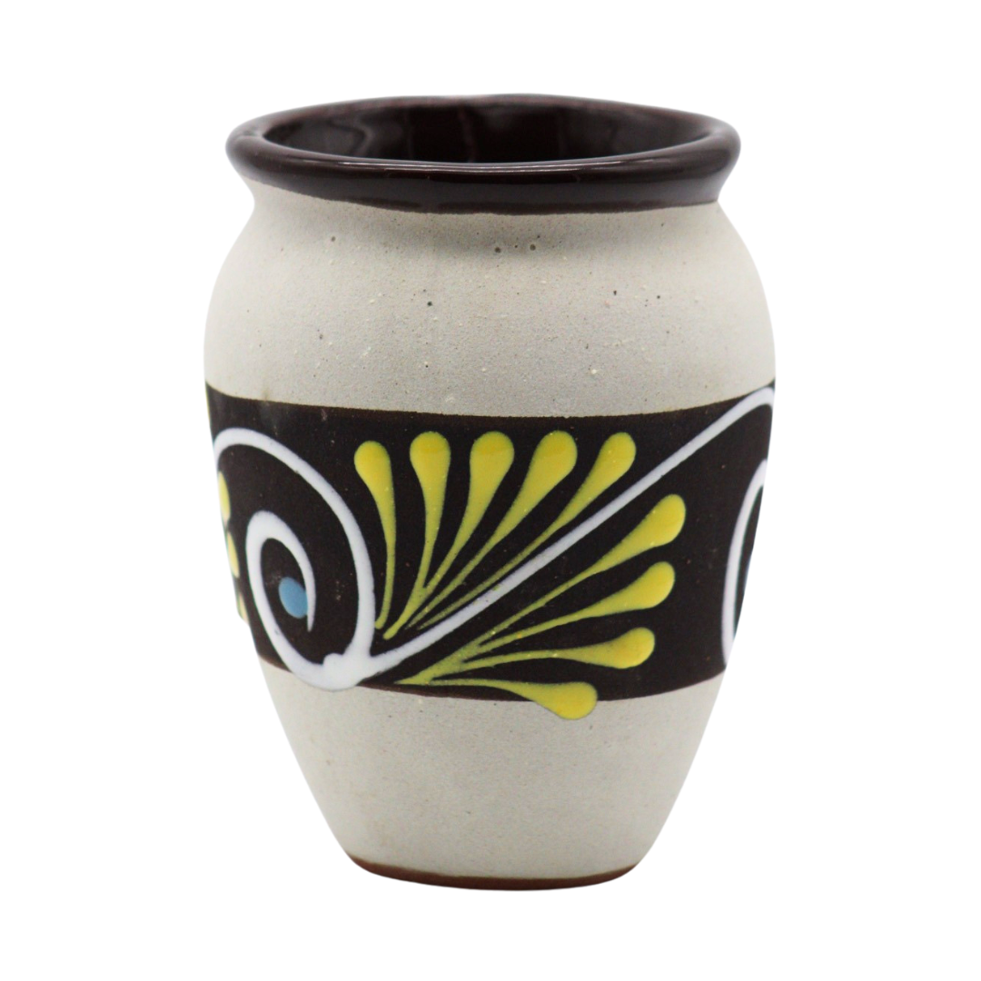 Cantarito Engobe Assorted Colors - 14 oz - MexGrocer.com