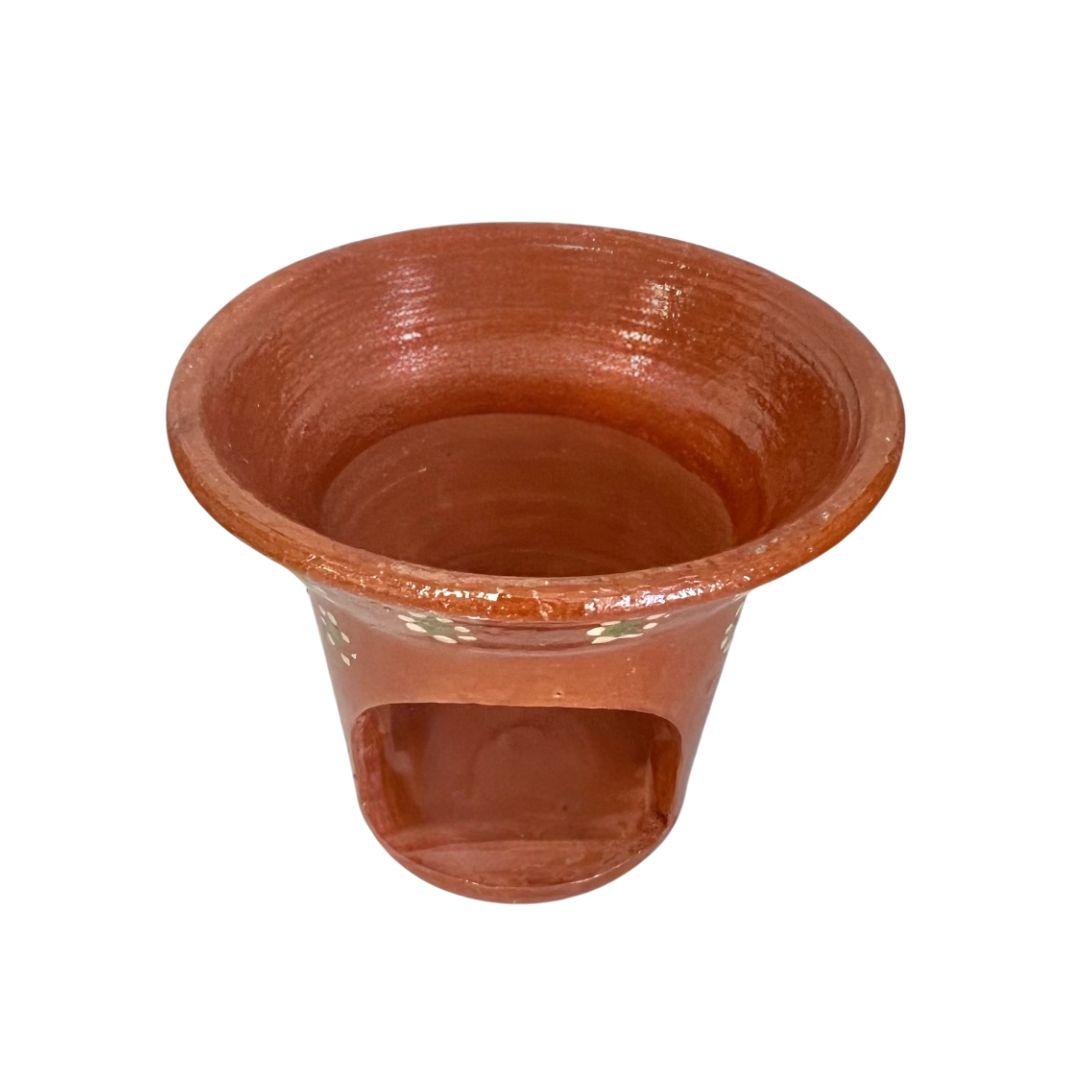 La Mexicana Flor Clay Brazier 8" – Brasero de Barro / Anafre Traditional Warmer