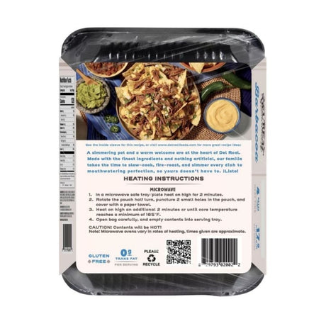 Barbacoa - Del Real Foods Ready to Eat Barbacoa (Packed in two 16oz pouches)