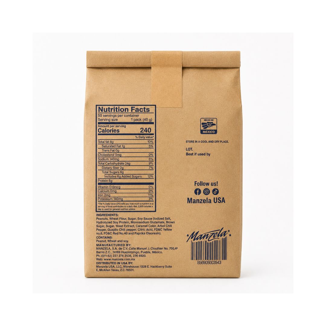 Manzela Japanese Style Peanuts – 50 Count Bags, 1.41 oz Each