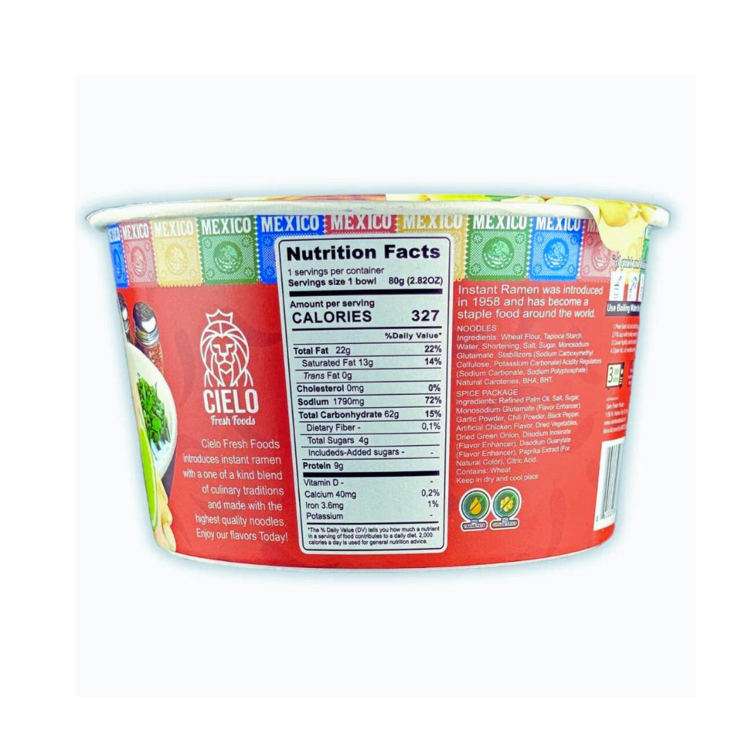 CIELO Pozole Flavor Instant Ramen Noodle Soup 2.82 oz - MexGrocer.com
