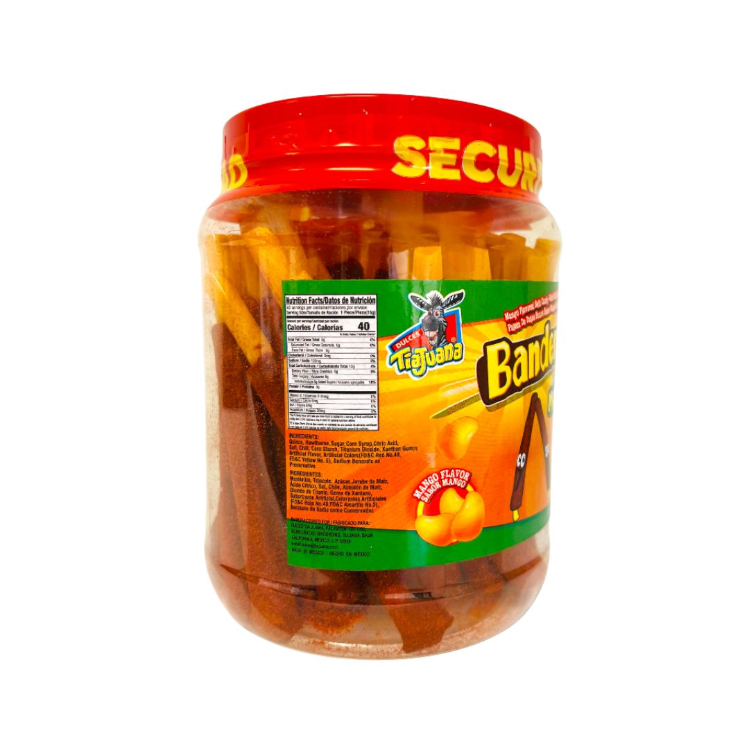 Palitos de caramelo sabor mango TiaJuana Banderinda con chile - 21.2 oz
