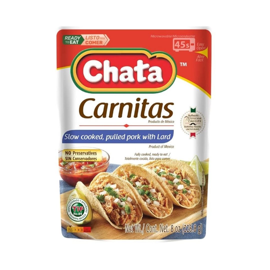 Chata Carnitas - Slow Cooked, Pulled Pork with Lard - 8 oz