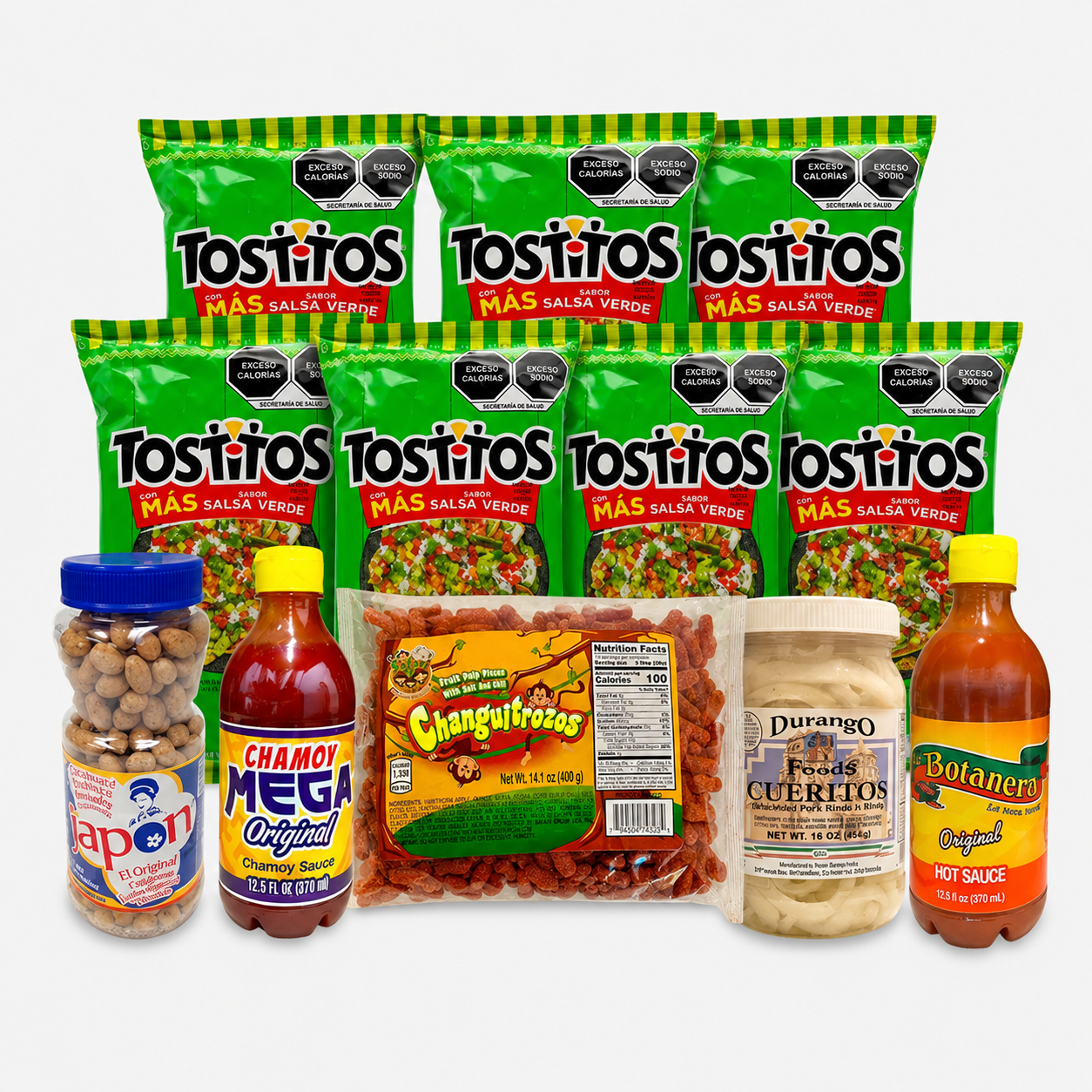 Tosti-Locos Pack Kit – 12 Authentic Mexican Snacks & Toppings