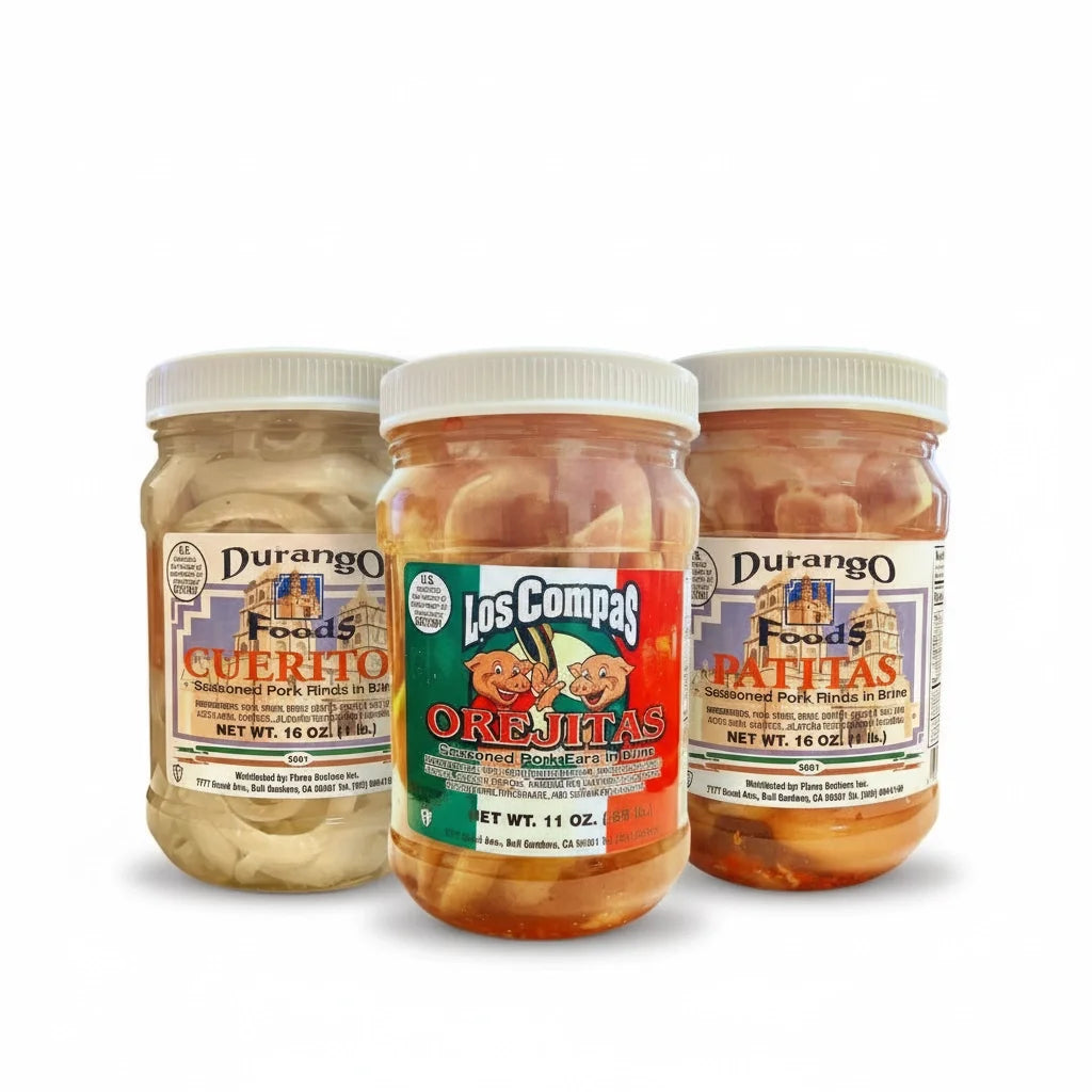 The Botanas Pork Mix Pack – Ears, Pig Feet & Cueritos (3-Pack) - MexGrocer.com