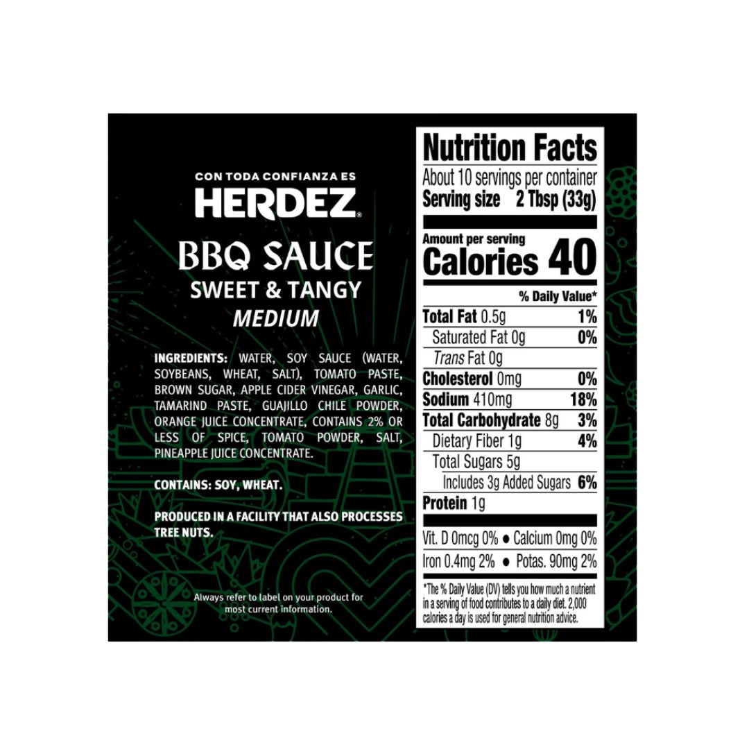 Herdez Salsa BBQ agridulce estilo mexicano, picante medio – 12 oz