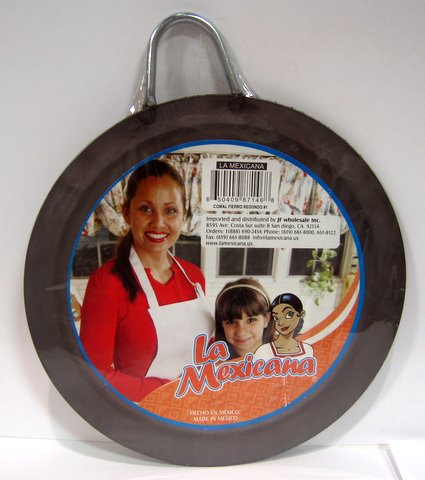 Comal de fierro Redondo #1 / Round Skillet Comal #1 Metal Plate Griddle - 8.25"