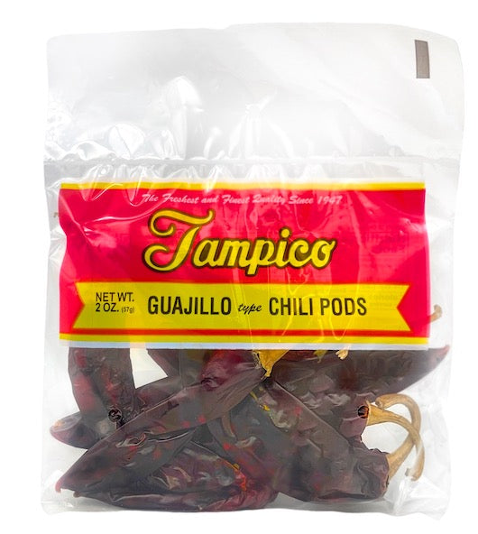 Tampico Dried Guajillo Chile Peppers – Chile Guajillo Seco 2 oz