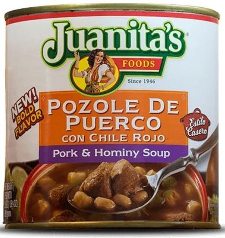 Juanita's Pozole - Pork & Hominy Soup - 25 oz