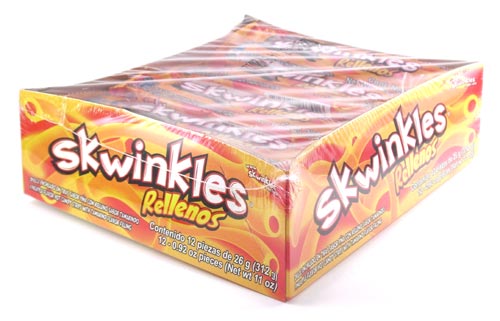 Lucas Skwinkles Rellenos Pineapple Flavor Hot Candy - 12 ct
