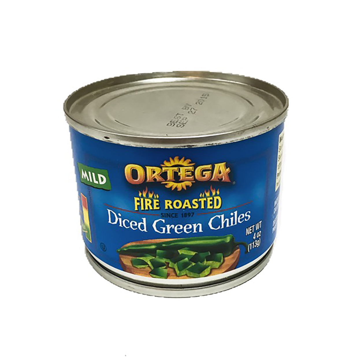 Ortega Fire Roasted Dice Green Chiles - 4 oz