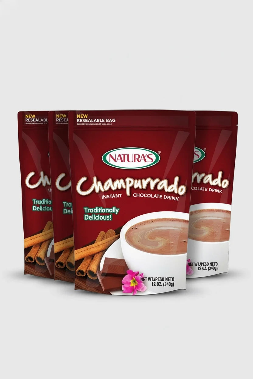 (4 PACK) Natura's Champurrado Instant Chocolate Drink 12 oz - MexGrocer.com