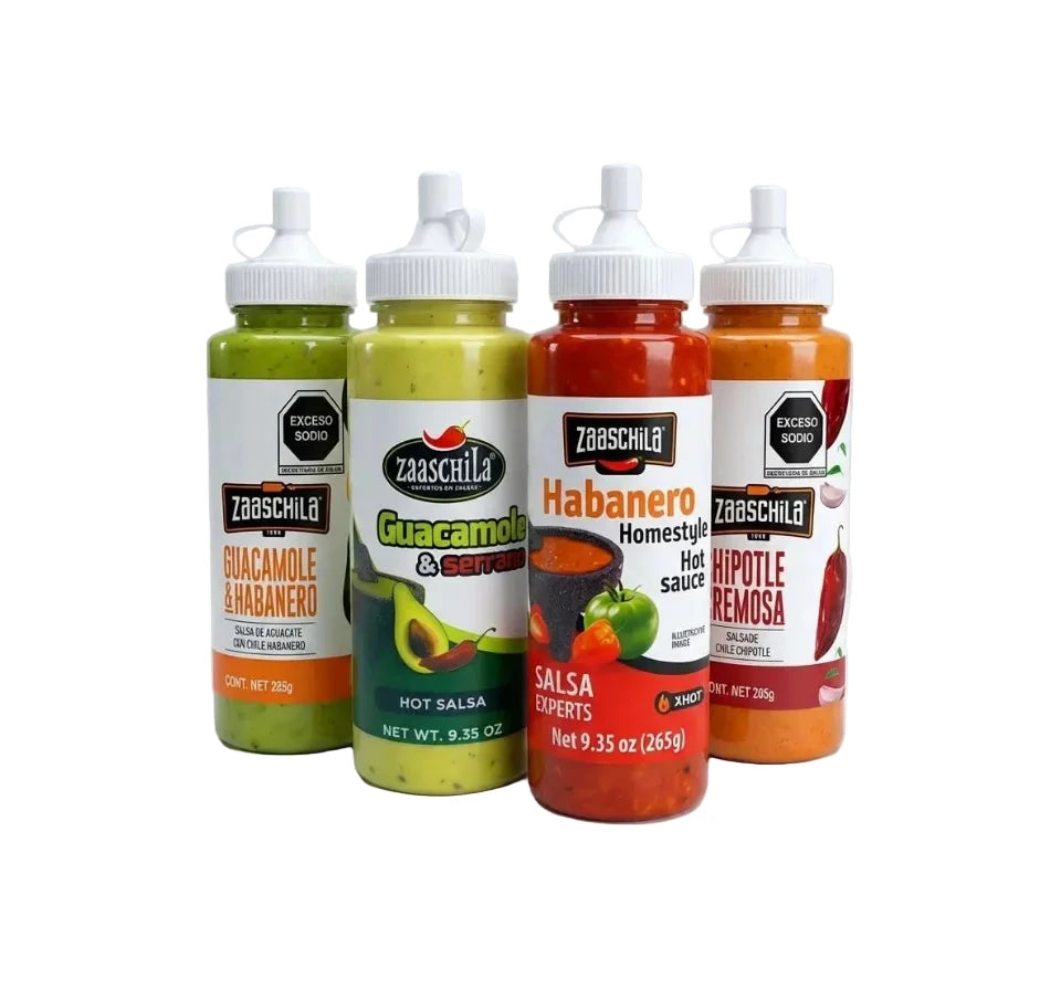 Zaaschila Hot Sauce Variety Pack – 4 Pack (9.35 oz each)