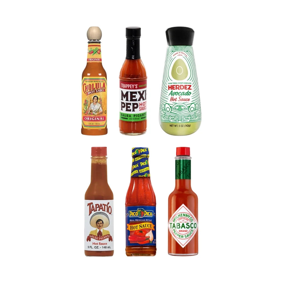 The Mexican Breakfast Hot Sauce Variety Pack – 6 Bottles - MexGrocer.com