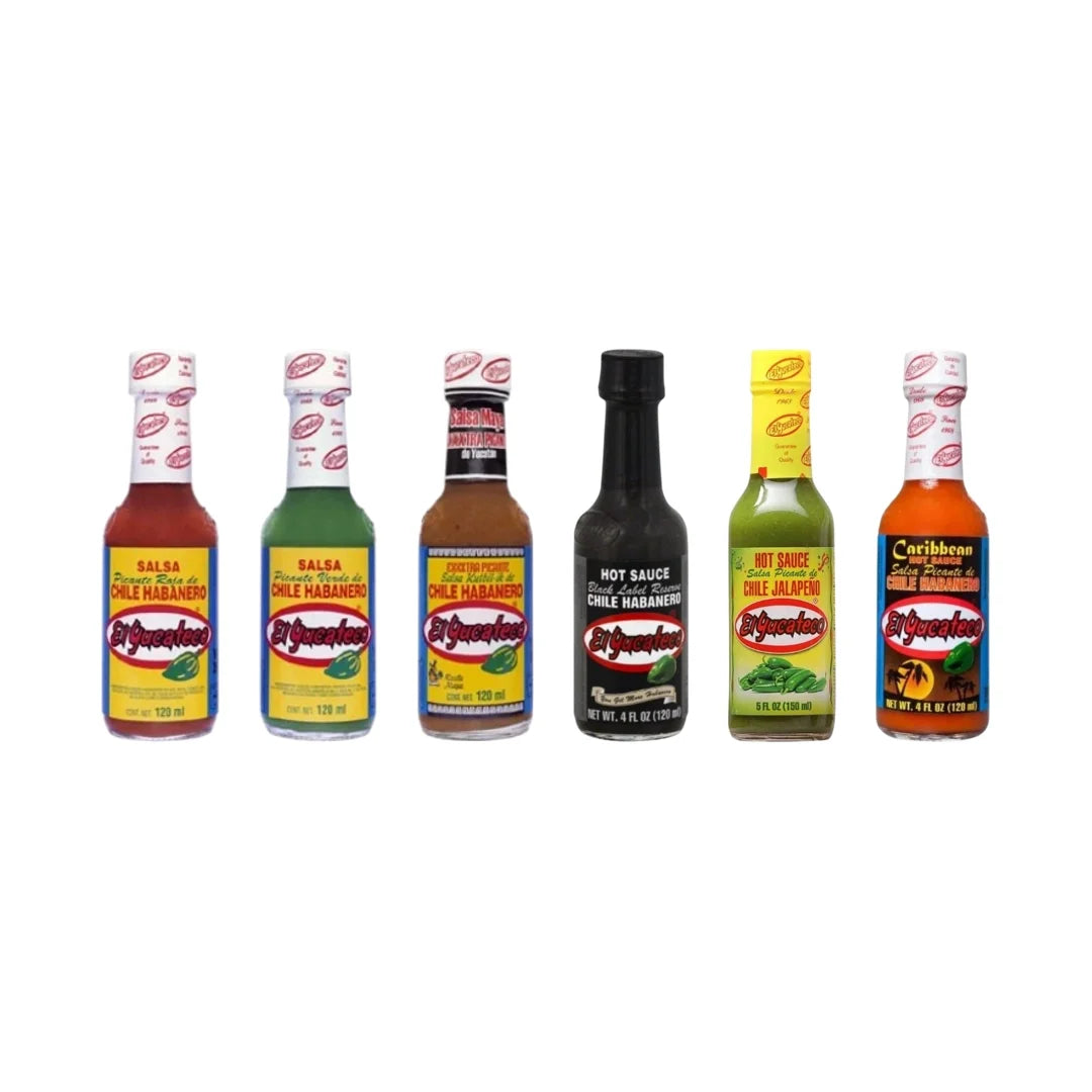 El Yucateco Hot Sauce Variety Pack – 6 Items - MexGrocer.com