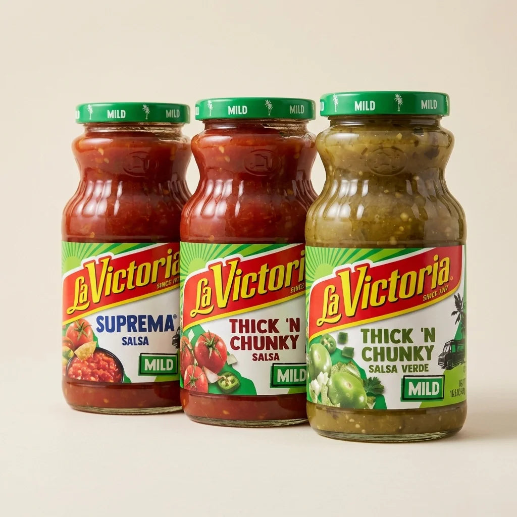 Salsa suave La Victoria (paquete variado) – 3 frascos (15.5 oz cada uno)