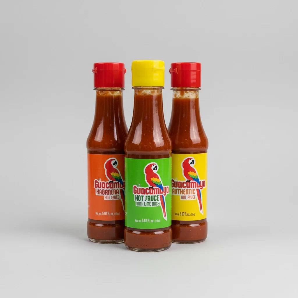 La Guacamaya Trio Hot Sauce Bundle - MexGrocer.com