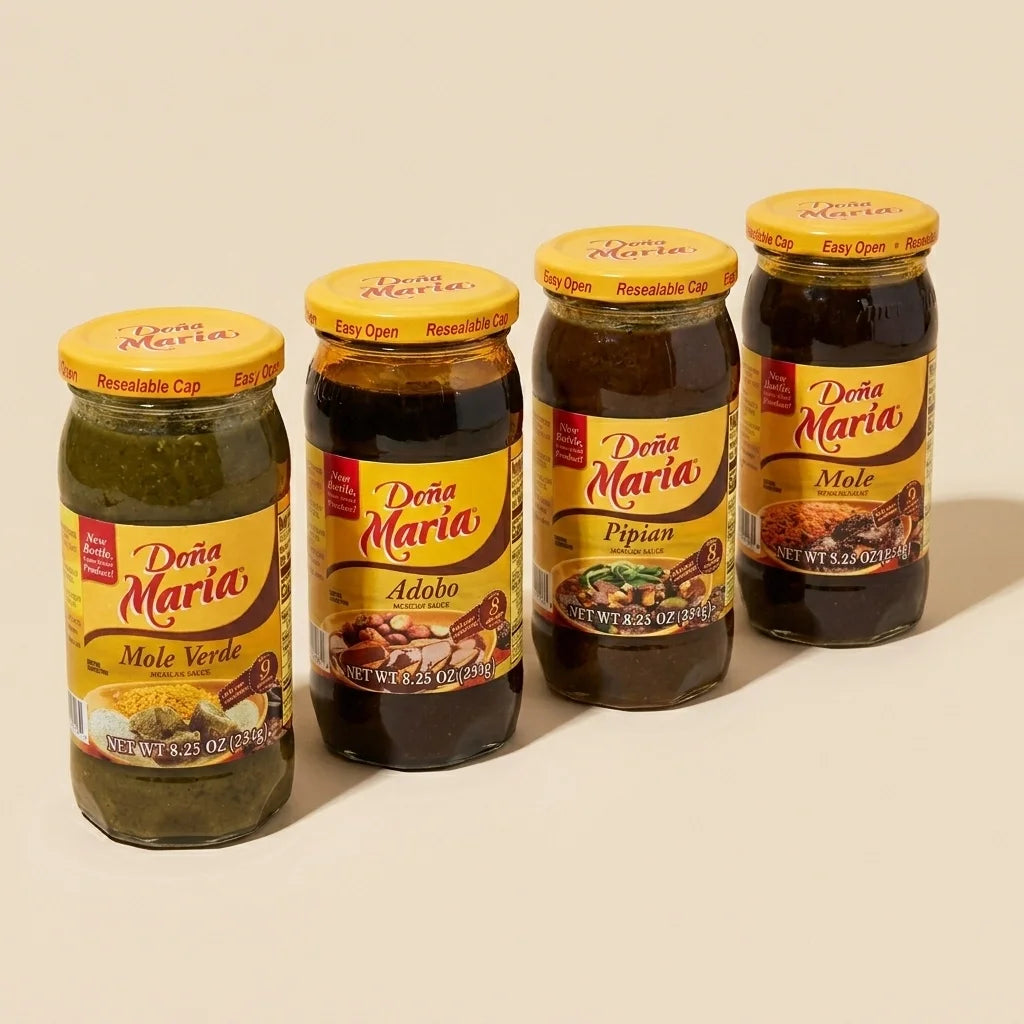 Doña Maria Mole Sampler Pack – 4 Authentic Mexican Flavors