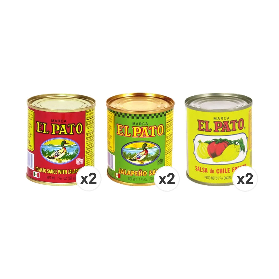 El Pato Cooking Sauce Sampler Pack - 2 Each - MexGrocer.com