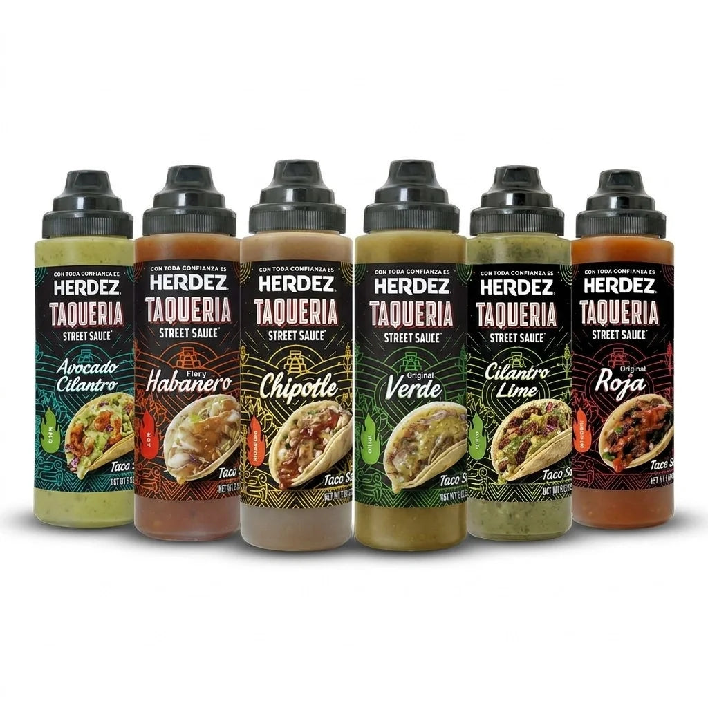 Paquete variado de salsa taquera Herdez – 6 botellas de salsa mexicana