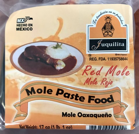 (10 PACK ) Juquilita RED Mole Paste 17 Ounces - MexGrocer.com