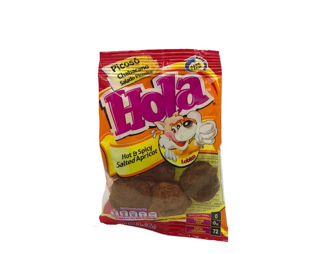 Picoso - Chabacano Salado Picosito HOLA Lobito - Chile Flavored Salted Apricot - 1.2 oz