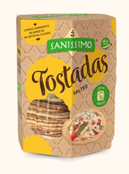 Sanissimo Oven Baked Corn Tostadas & Salmas Crackers Bundle Pack - MexGrocer.com