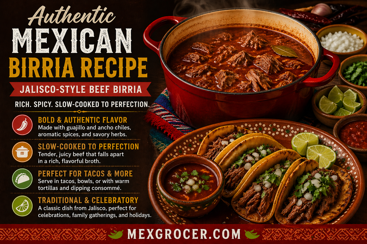 Authentic Mexican Birria Recipe (Jalisco-Style Beef Birria Stew)