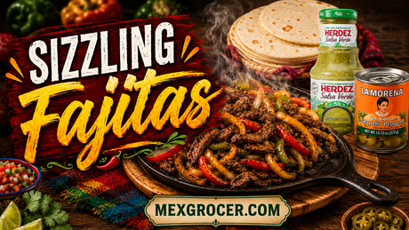 Sizzling Mexican Fajitas Recipe with Steak or Chicken