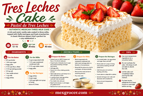 Tres Leches Cake Recipe – Traditional Mexican Three Milk Cake