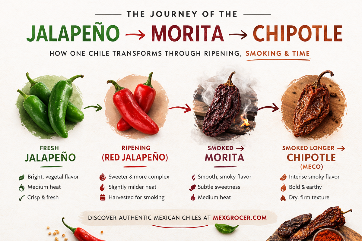 Chiptole Process Jalapeño to Morita & Chipotle | How Chiles Transform – MexGrocer.com
