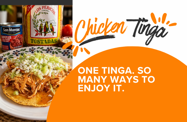 Find all the ingredients you need to make Chicken Tinga at home