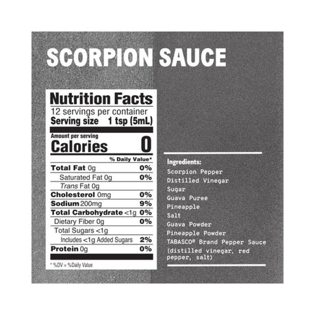 Tabasco Scorpion Extra Hot Sauce – 2 oz