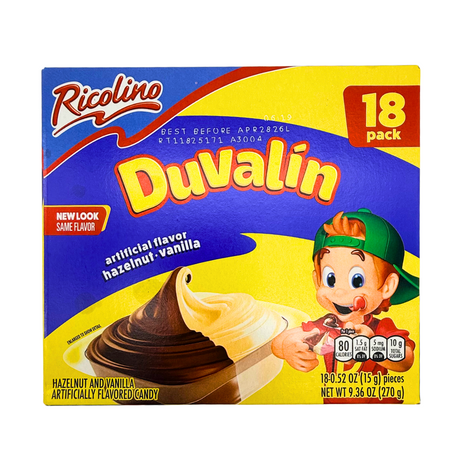 Duvalin Hazelnut Vanilla Candy Creams - 18 ct