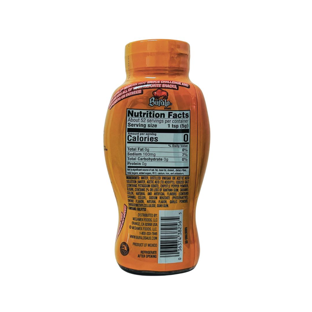 Salsa Picante Líquida Chipotle Búfalo – Botella de 9.17 oz de Salsa Picante Mexicana para Exprimir