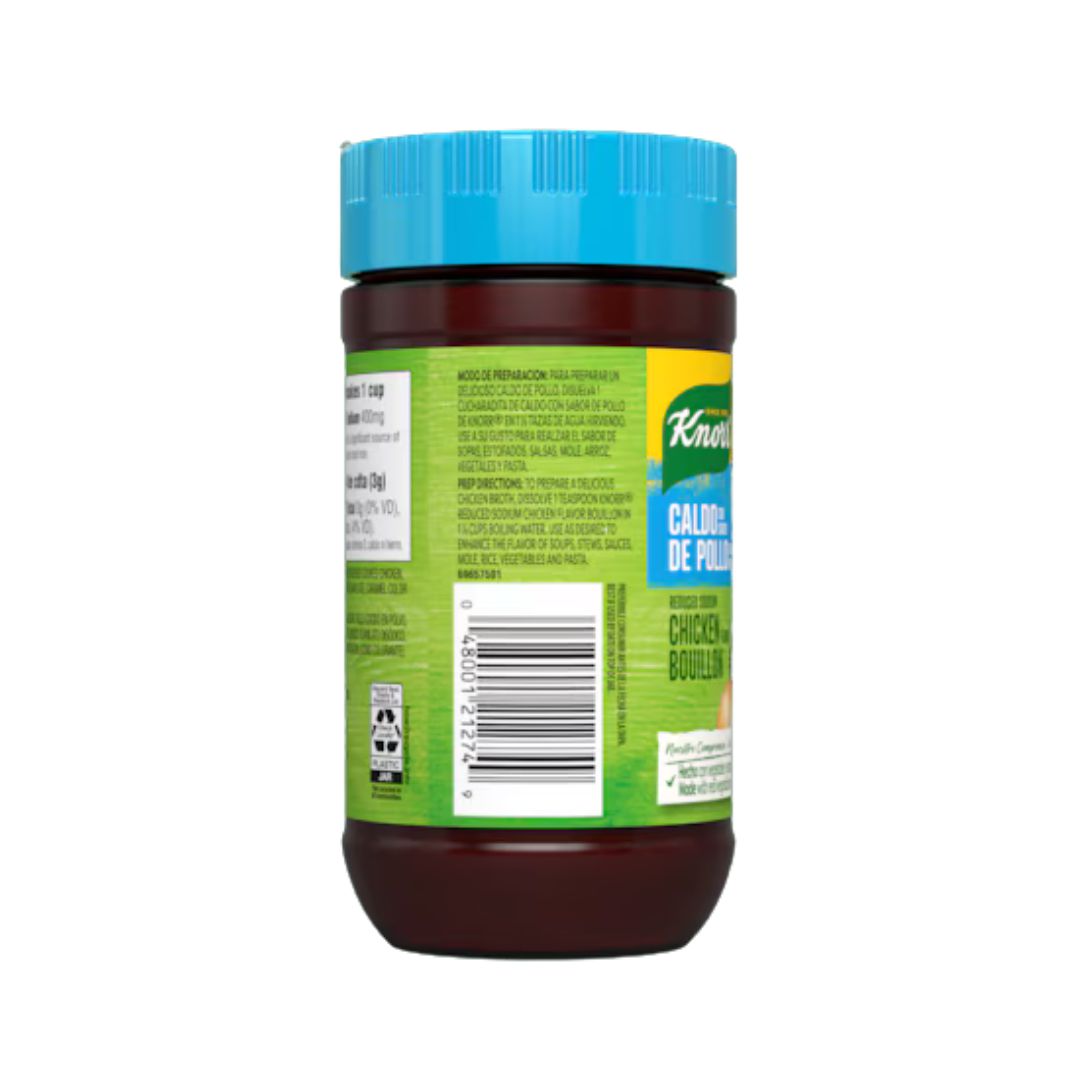 Knorr Reduced Sodium Chicken Bouillon – Granulated Seasoning 7.9 oz