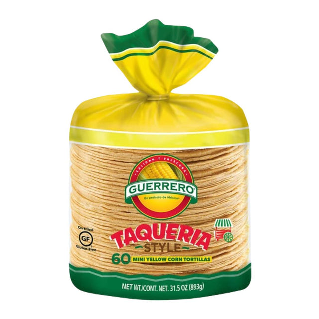 Guerrero Taqueria Style Mini Yellow Corn Tortillas - 60 ct