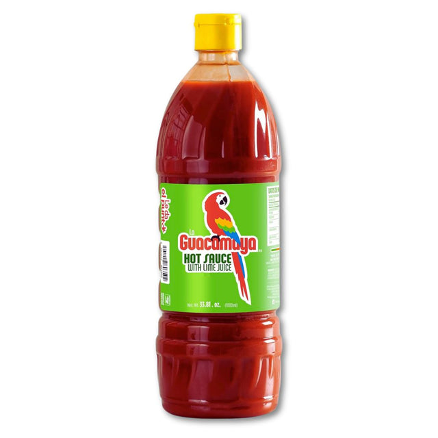 La Guacamaya Hot Sauce with (LIME) Juice - 33.8 FL OZ
