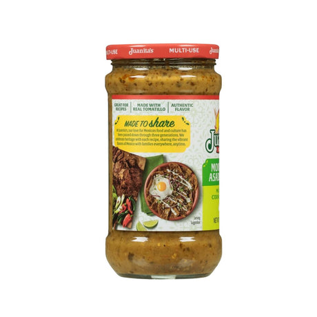 Juanita's Monterrey Asada Verde Multi-Use Cooking Sauce Medium – 16 oz Jar