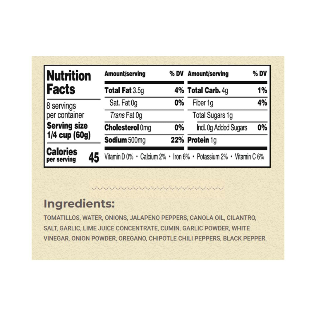 Juanita's Monterrey Asada Verde Multi-Use Cooking Sauce Medium – 16 oz Jar